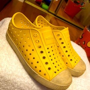 Worn native slip ons